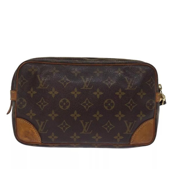 LOUIS VUITTON Monogram Marly Dragonne GM Clutch Bag M51825 LV Auth th4884 - Picture 2 of 16